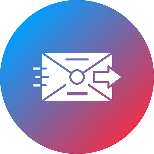 Imagen vectorial de icono enviada Puede utilizarse para comunicaciones