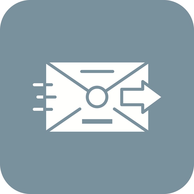 Imagen vectorial de icono enviada Puede utilizarse para comunicaciones