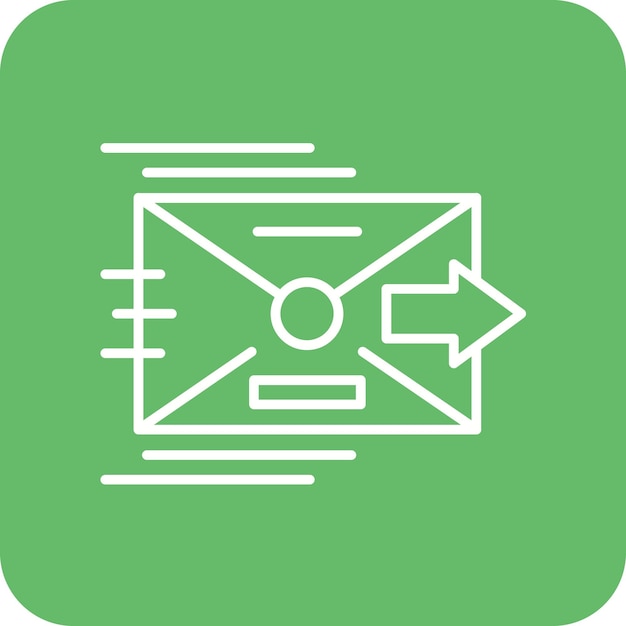 Imagen vectorial de icono enviada Puede utilizarse para comunicaciones