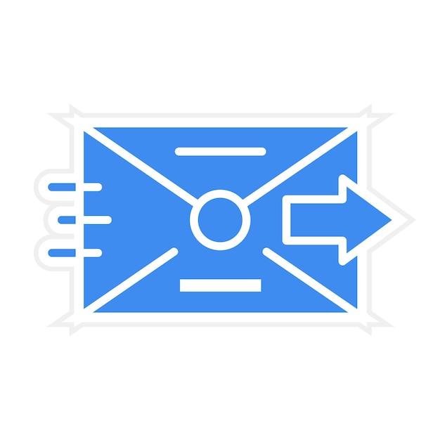 Imagen vectorial de icono enviada Puede utilizarse para comunicaciones