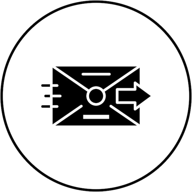 Imagen vectorial de icono enviada Puede utilizarse para comunicaciones