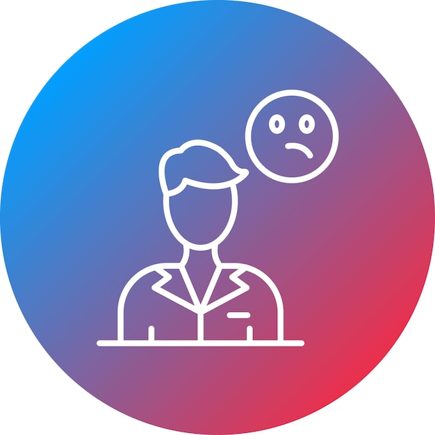 La imagen vectorial del icono de la envidia se puede usar para la inteligencia emocional