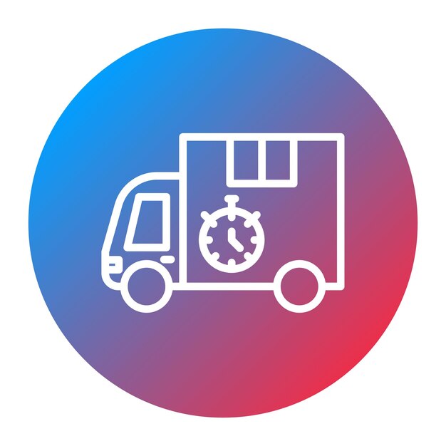 Imagen vectorial del icono de envío acelerado Se puede utilizar para el cumplimiento de pedidos
