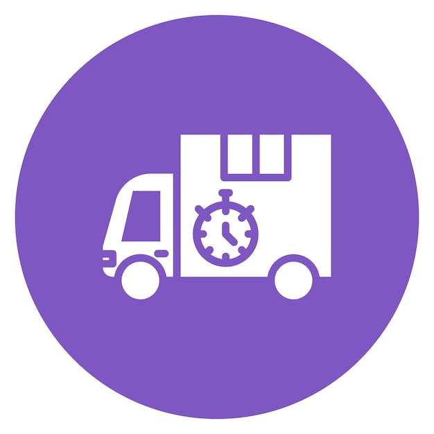 Imagen vectorial del icono de envío acelerado Se puede utilizar para el cumplimiento de pedidos