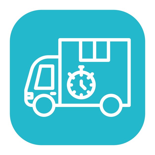 Imagen vectorial del icono de envío acelerado Se puede utilizar para el cumplimiento de pedidos