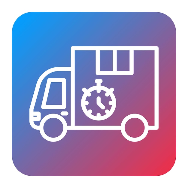 Imagen vectorial del icono de envío acelerado Se puede utilizar para el cumplimiento de pedidos