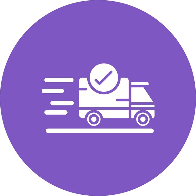 Imagen vectorial del icono de envío expreso Se puede utilizar para el comercio electrónico médico
