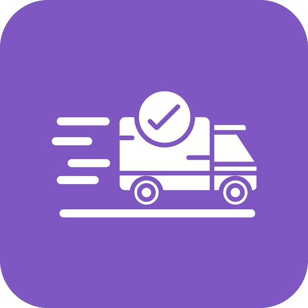 Imagen vectorial del icono de envío expreso Se puede utilizar para el comercio electrónico médico