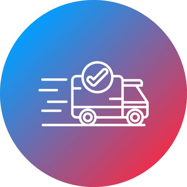 Imagen vectorial del icono de envío expreso Se puede utilizar para el comercio electrónico médico