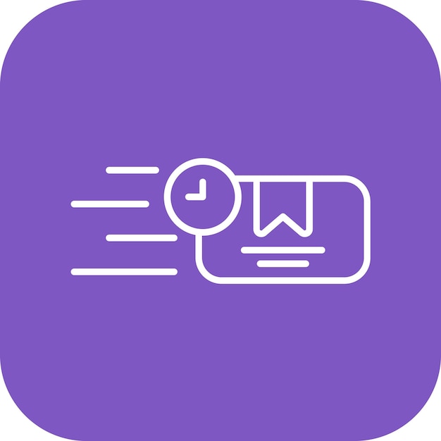 Imagen vectorial del icono de envío expreso Se puede utilizar para la tienda web