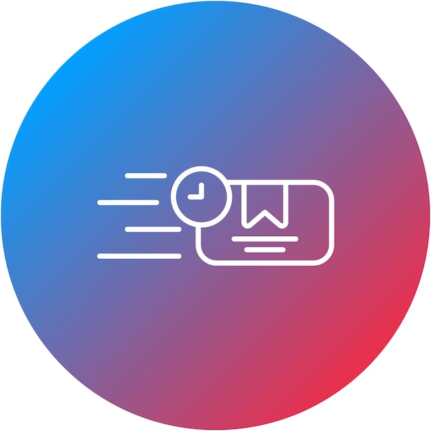 Imagen vectorial del icono de envío expreso Se puede utilizar para la tienda web