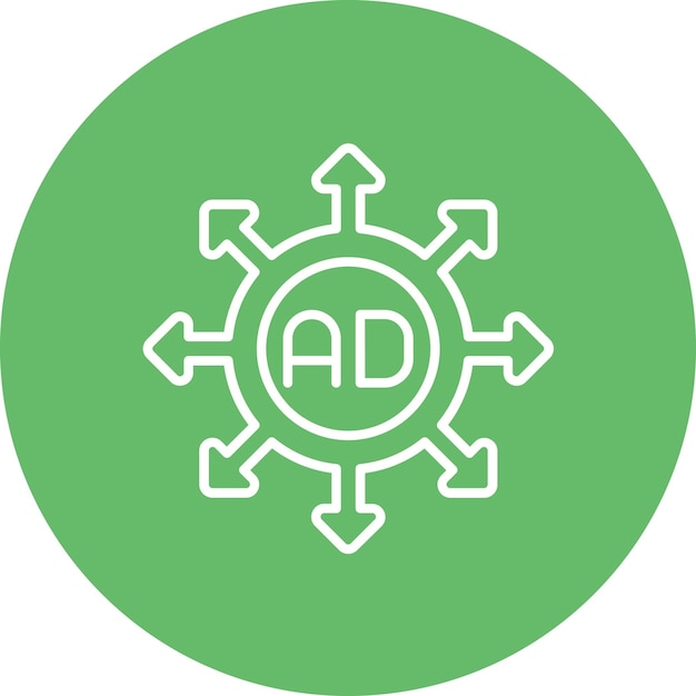 Imagen vectorial de icono de envío de publicidad Se puede utilizar para el marketing digital