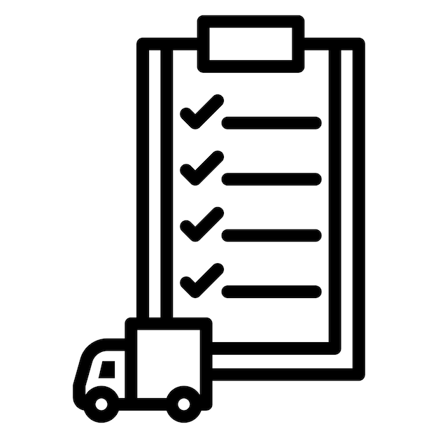 Imagen vectorial del icono de envío Puede utilizarse para el cumplimiento de pedidos