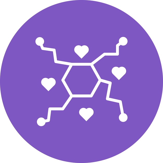 Imagen vectorial del icono de las enzimas cardíacas Se puede utilizar para pruebas médicas