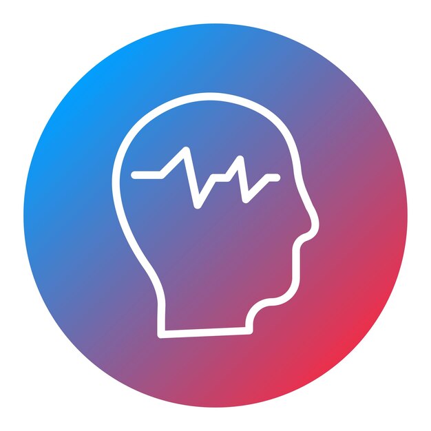 Imagen vectorial del icono de la epilepsia Se puede utilizar para el aceite de CBD