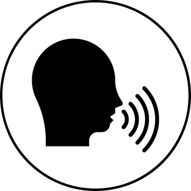 Imagen vectorial del icono de Equal Voice puede usarse para el Día de la Libertad de Prensa