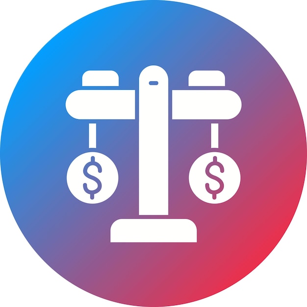 Imagen vectorial del icono de equidad Se puede utilizar para la contabilidad