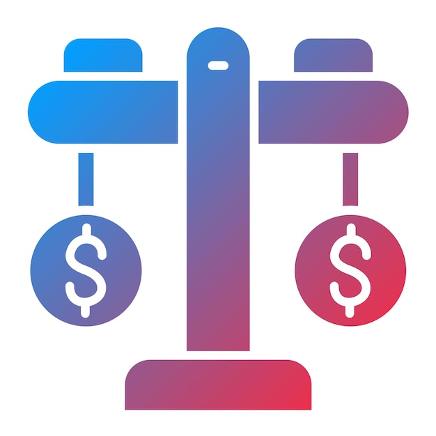 Imagen vectorial del icono de equidad Se puede utilizar para la contabilidad