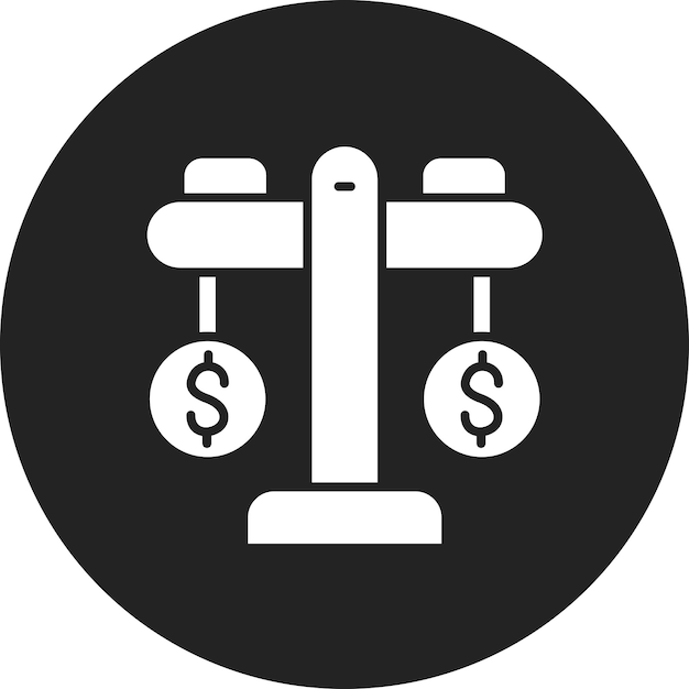 Imagen vectorial del icono de equidad Se puede utilizar para la contabilidad