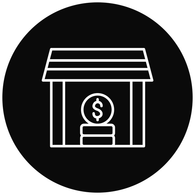Imagen vectorial del icono de equidad Se puede utilizar para la contabilidad