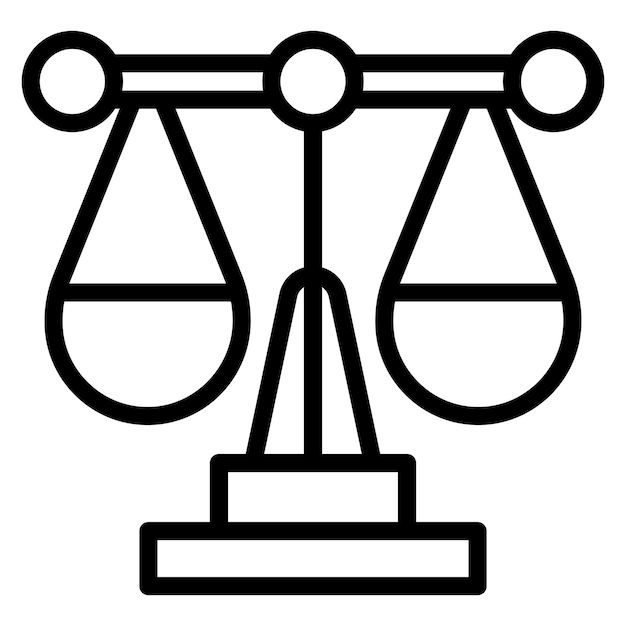 Imagen vectorial del icono de equidad Se puede utilizar para la justicia social