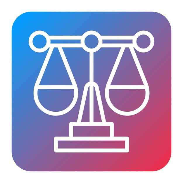 Imagen vectorial del icono de equidad Se puede utilizar para la justicia social
