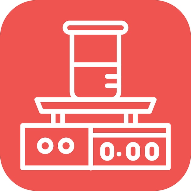 Imagen vectorial del icono del equilibrio analítico Se puede utilizar para el laboratorio