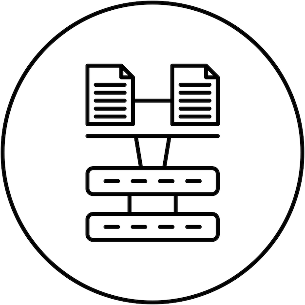 Imagen vectorial de icono de equilibrio de carga Se puede utilizar para Big Data