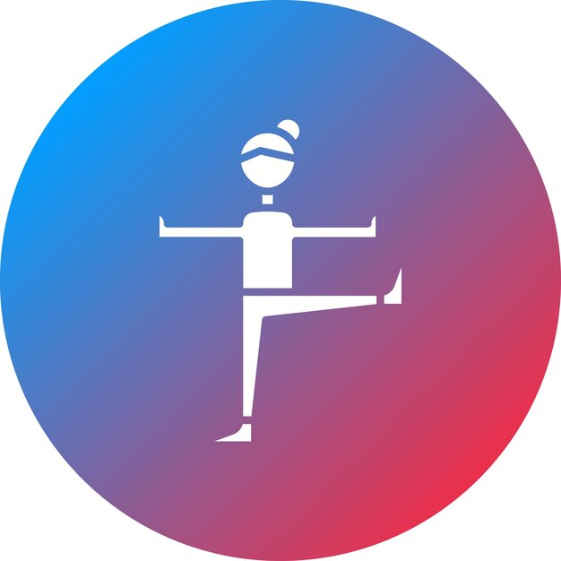 Imagen vectorial del icono de equilibrio Se puede usar para Pilates