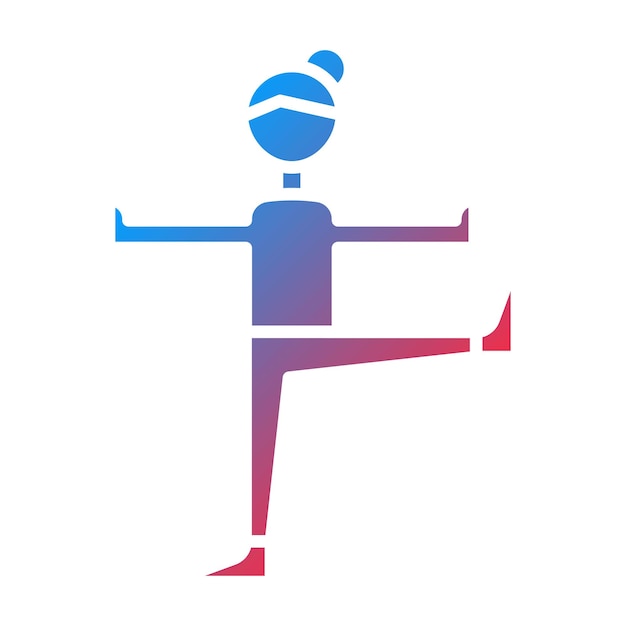 Imagen vectorial del icono de equilibrio Se puede usar para Pilates