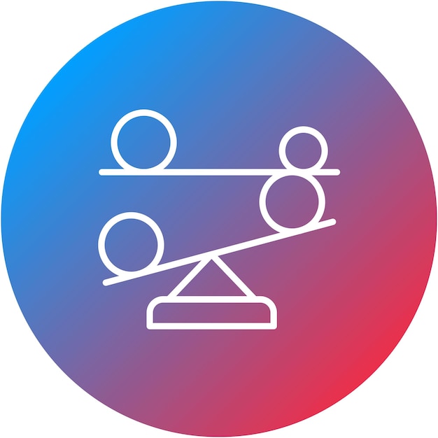 Imagen vectorial del icono de equilibrio Se puede utilizar para el diseño