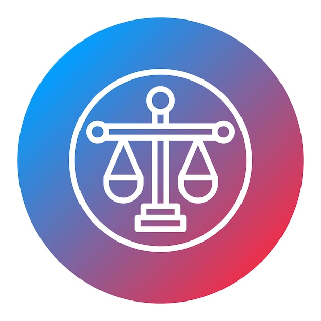 Imagen vectorial del icono de equilibrio Se puede utilizar para los valores básicos