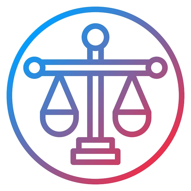 Imagen vectorial del icono de equilibrio Se puede utilizar para los valores básicos