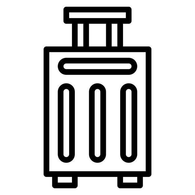 Imagen vectorial del icono de equipaje Se puede usar para Beach Resort