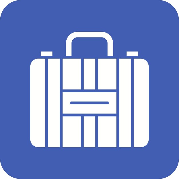 Imagen vectorial del icono del equipaje Se puede usar para Moda
