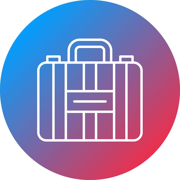 Imagen vectorial del icono del equipaje Se puede usar para Moda