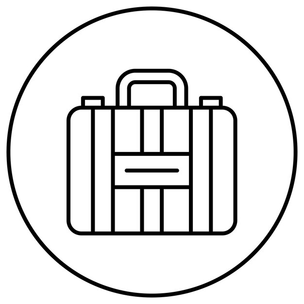 Imagen vectorial del icono del equipaje Se puede usar para Moda