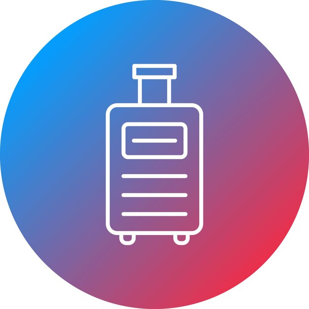 Imagen vectorial del icono de equipaje Se puede utilizar para los servicios hoteleros
