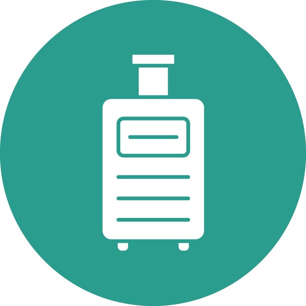 Imagen vectorial del icono de equipaje Se puede utilizar para los servicios hoteleros