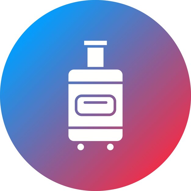 Imagen vectorial del icono de equipaje Se puede utilizar para el verano