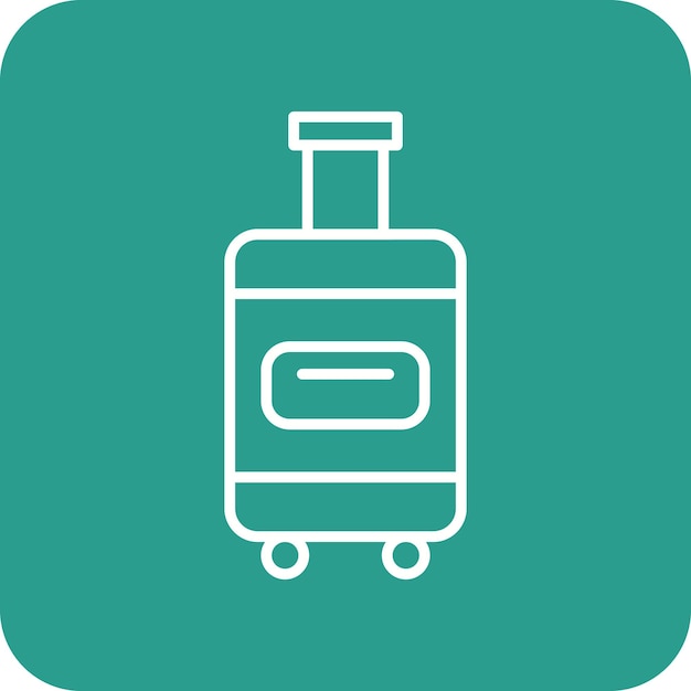 Imagen vectorial del icono de equipaje Se puede utilizar para el verano