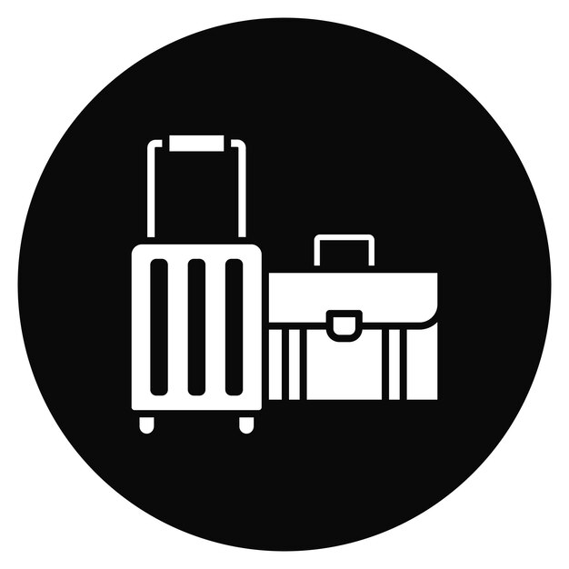 Imagen vectorial del icono del equipaje Se puede utilizar para la vida familiar