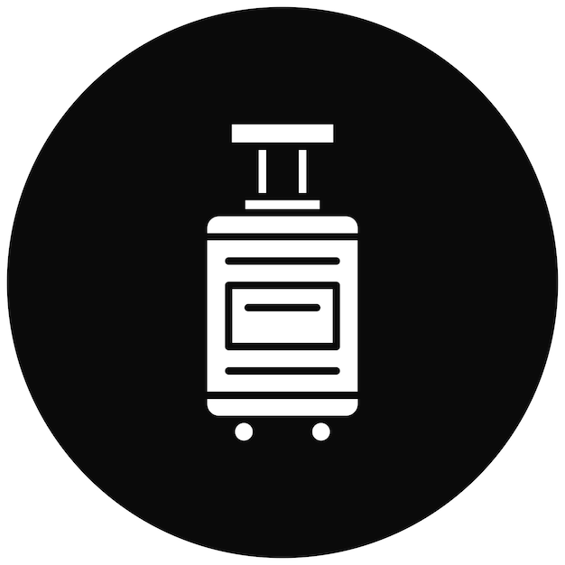 Imagen vectorial del icono de equipaje de viaje Se puede utilizar para la gestión de hoteles