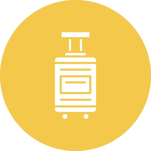 Imagen vectorial del icono de equipaje de viaje Se puede utilizar para la gestión de hoteles