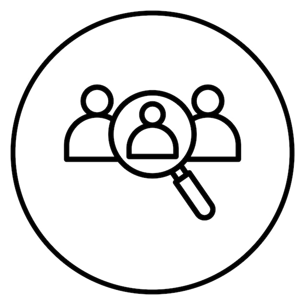 Imagen vectorial del icono del equipo de contratación Se puede utilizar para el proceso de contratación