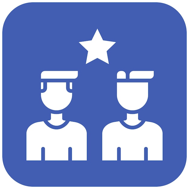Imagen vectorial de icono de equipo creativo Se puede utilizar para el diseño