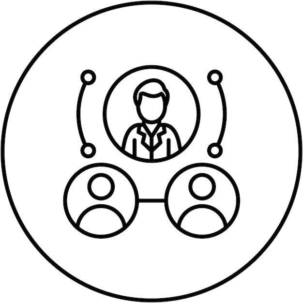 Imagen vectorial del icono del equipo ejecutivo Se puede utilizar para Recursos Humanos