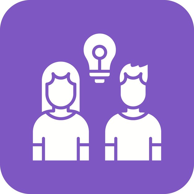 Imagen vectorial de icono de equipo motivada Se puede utilizar para Agile