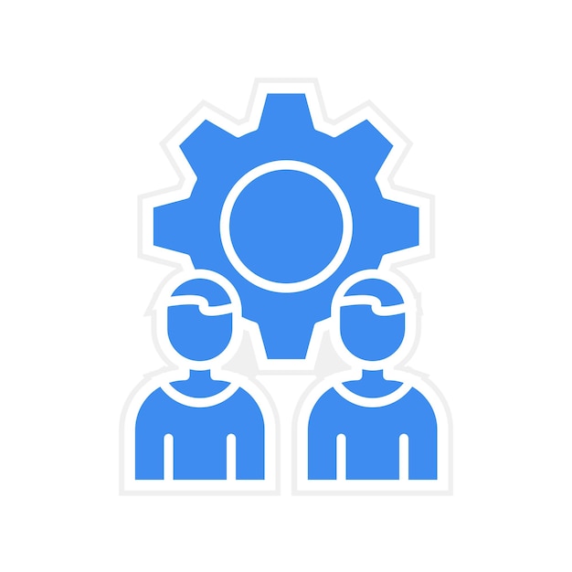 Imagen vectorial de icono de equipo de negocios Se puede usar para personas de negocios