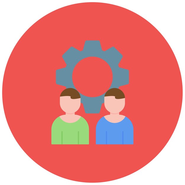 Imagen vectorial de icono de equipo de negocios Se puede usar para personas de negocios